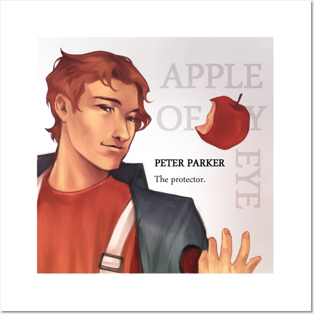 Peter Parker - The Protector Wall Art by lindigo